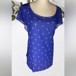 💙Torrid Cobalt Blue Button Down Open Back Plus Sz 1Xl NWT